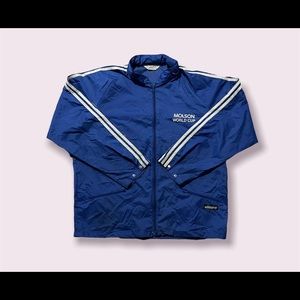 Adidas Light Rain Jacket - Size XL - Blue